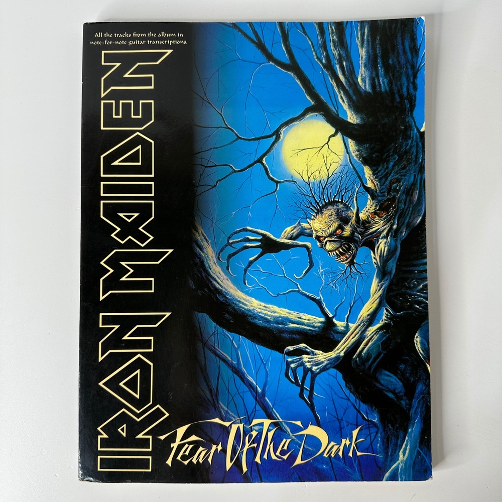 Iron Maiden Fear Of The Dark Guitar Tablature Songbook Sheet Music 1992 Vintage